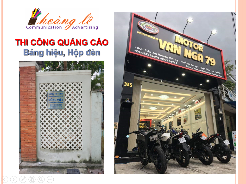 Thi công bảng hiệu, hộp đèn, chữ nổi